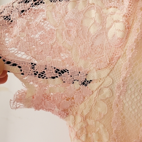 Embroidered Peach Pink Toddler Dress - Picture 11 of 11